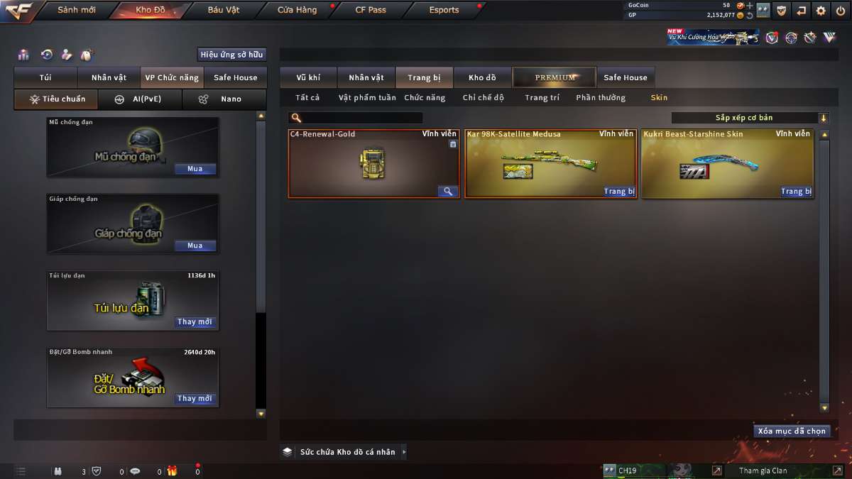 shop acc cf uy tin gia re